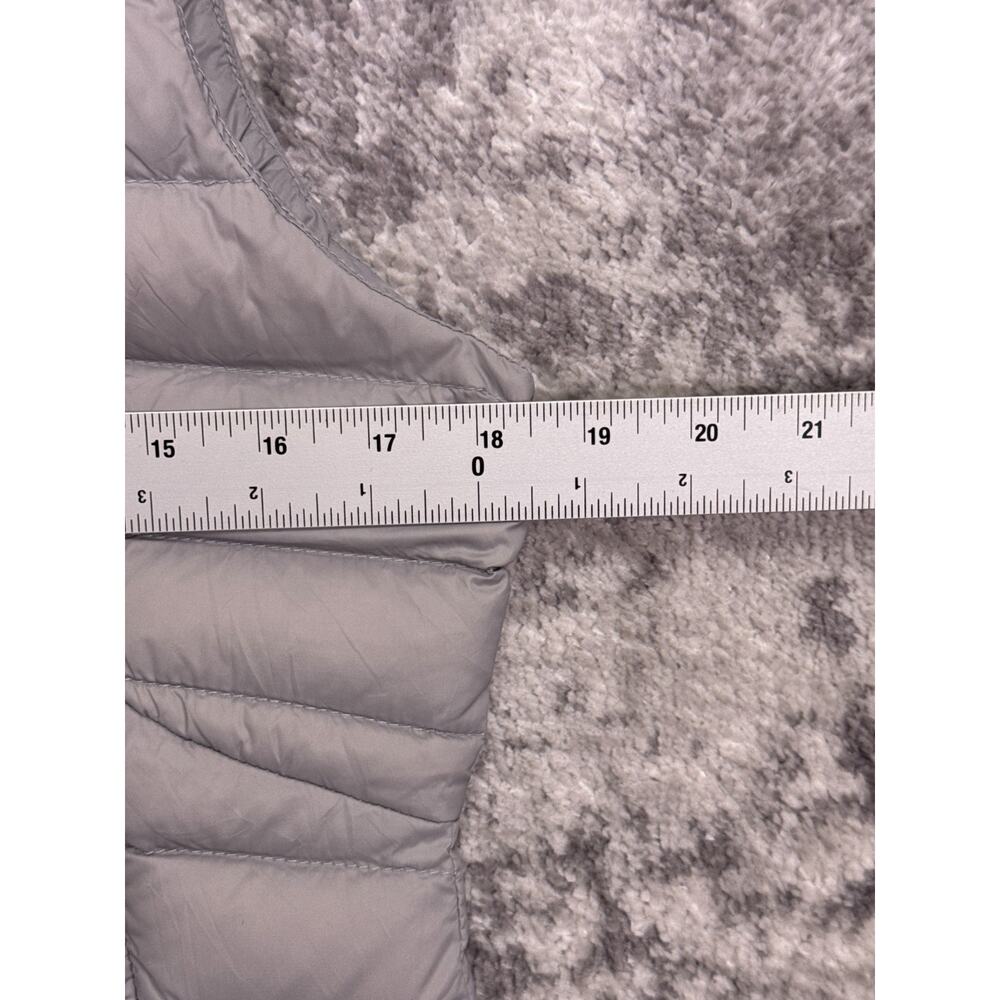 G/FORE Puffer Vest Medium Womens Gray Down Insulated Removable Hood - Picture 4 of 8